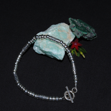 Silver River (7 inches); Sterling Silver Bracelet (4mm)